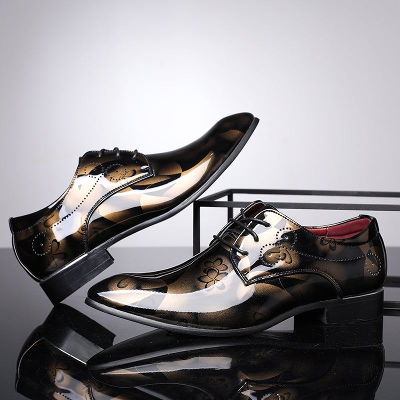 Marco Vittorio Handcrafted Floral Oxford Shoes